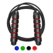 2021 Hot Amazon Adult Battle Weighted Bearing Rubber PP Cordless Speed Jump Skipping Rope